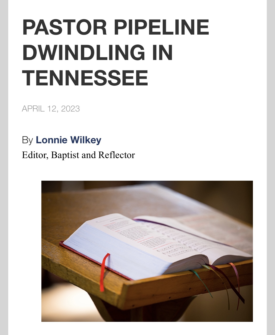 Sobering Reality | Dustin C. George